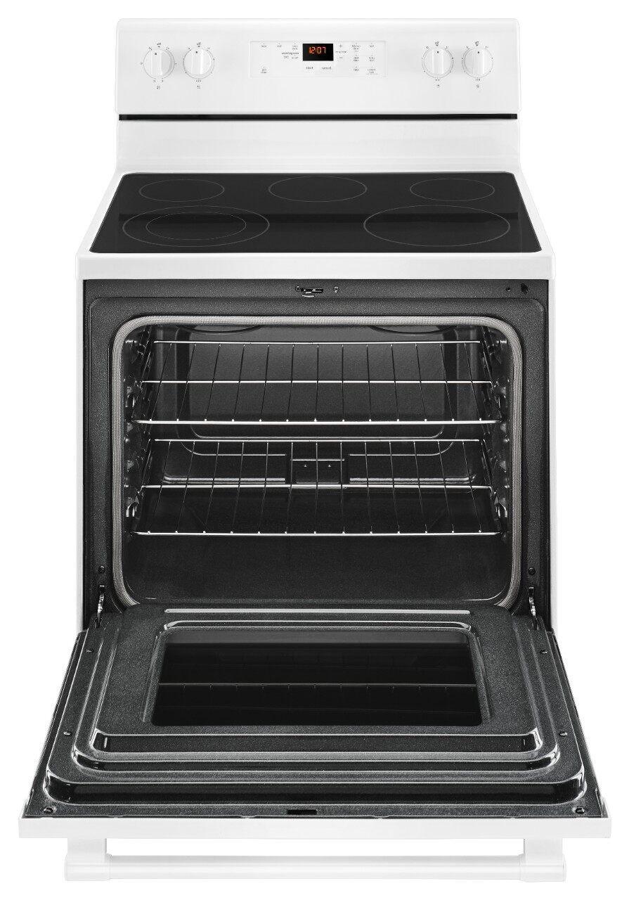 Maytag - 5.3 cu. ft Electric Range in White - YMER6600FW