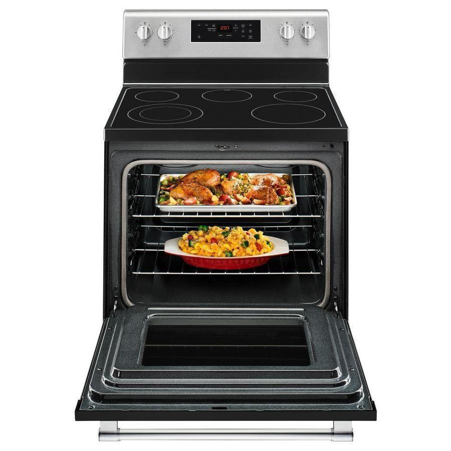 Maytag - 5.3 cu. ft Electric Range in Stainless - YMER6600FZ