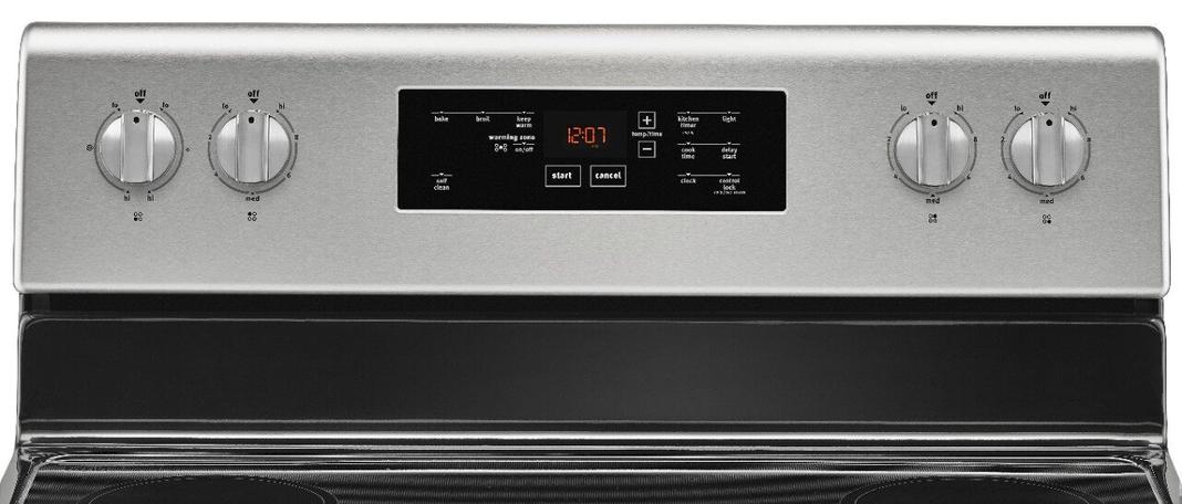 Maytag - 5.3 cu. ft Electric Range in Stainless - YMER6600FZ