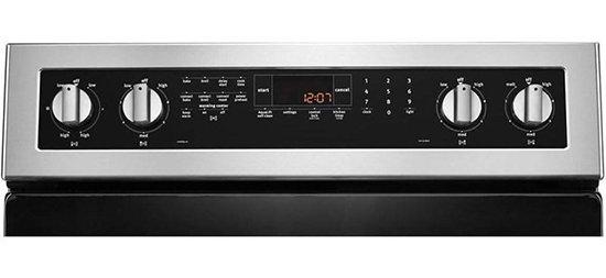 Maytag - 6.4 cu. ft Electric Range in Stainless - YMER8800FZ