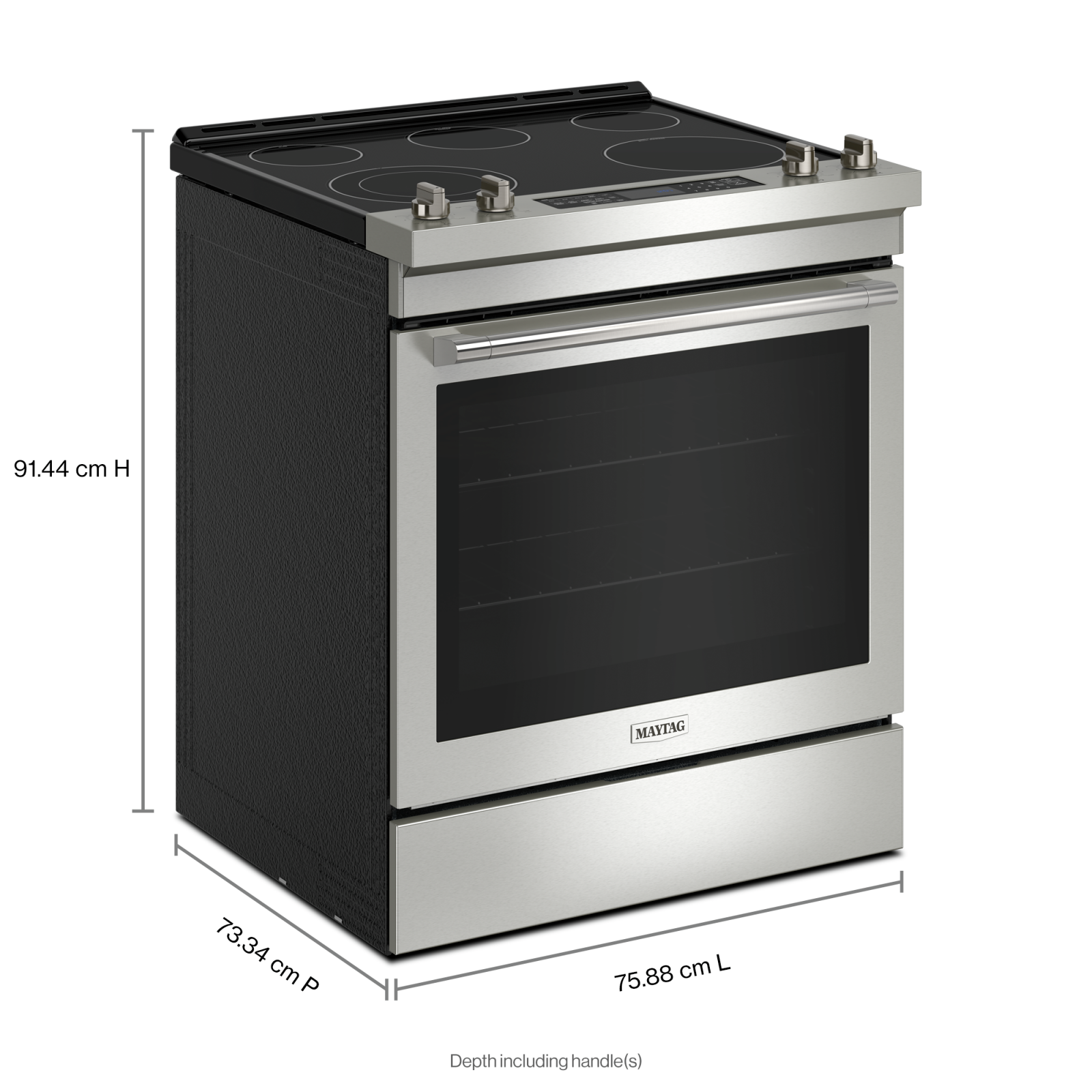 Maytag - 6.4 cu. ft Electric Range in Stainless - YMES8800PZ