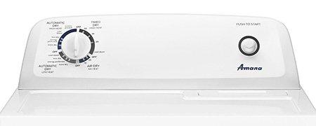 Amana - 6.5 cu. Ft Electric Dryer in White - YNED4655EW