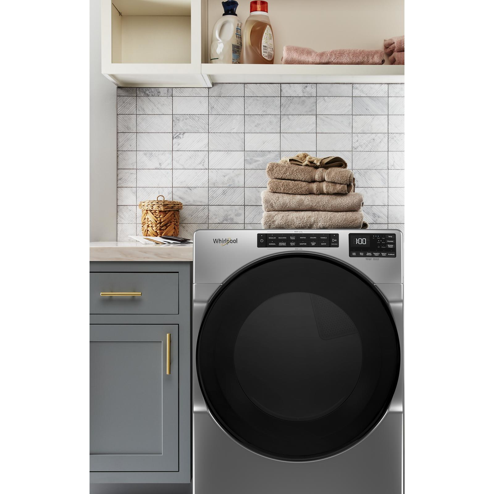 Whirlpool - 7.4 cu. Ft Electric Dryer in Grey - YWED6605MC