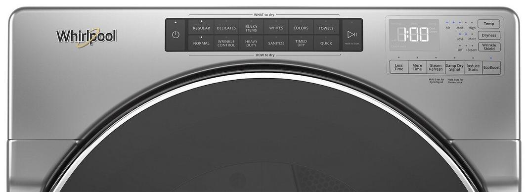 Whirlpool - 7.4 cu. Ft Electric Dryer in Chrome Shadow - YWED6620HC