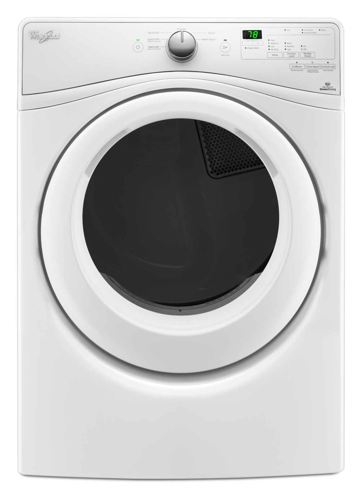 Whirlpool - 7.4 cu. Ft Electric Dryer in White - YWED75HEFW