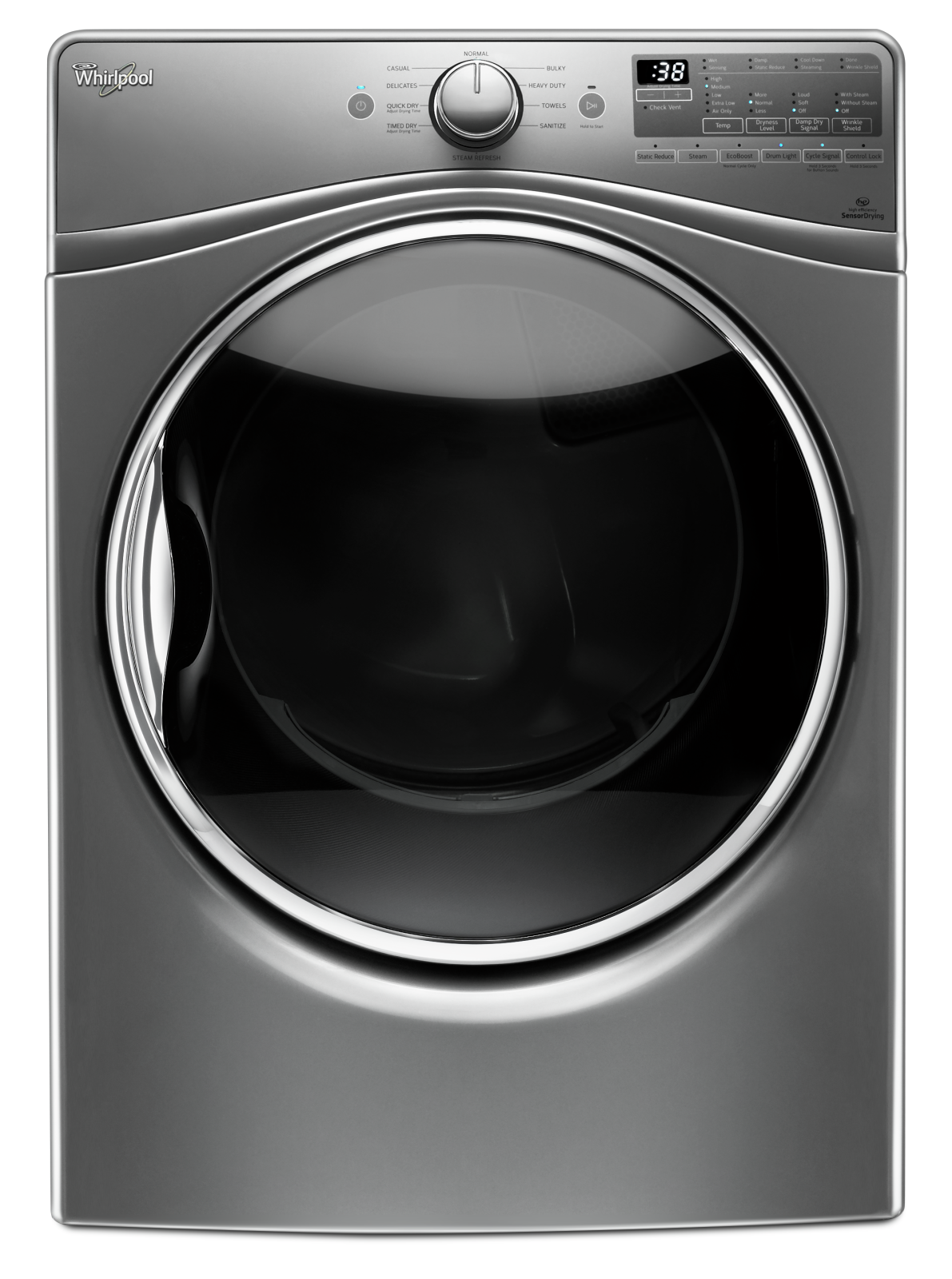Whirlpool - 7.4 cu. Ft Electric Dryer in Silver - YWED92HEFC