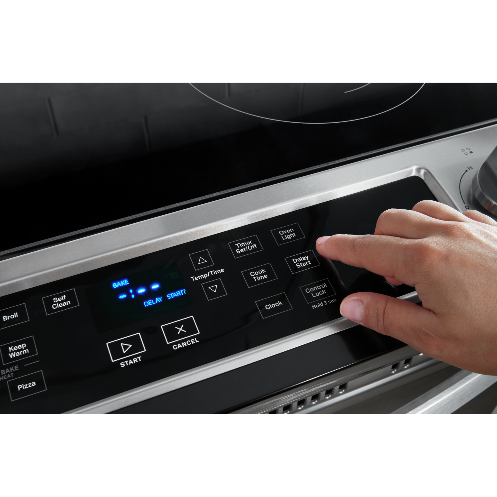 Whirlpool - 4.8 cu. ft Electric Range in Black Stainless - YWEE515S0LV