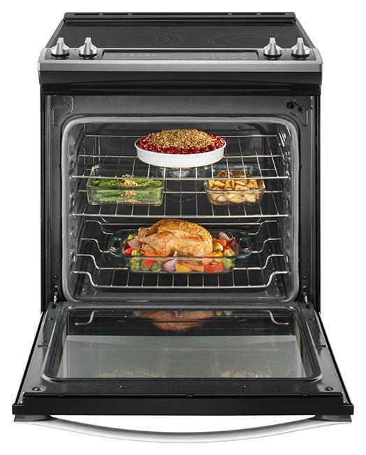 Whirlpool - 6.4 cu. ft Electric Range in Stainless - YWEE745H0FS