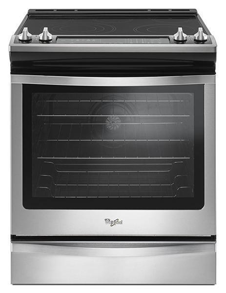 Whirlpool - 6.4 cu. ft Electric Range in Stainless - YWEE745H0FS