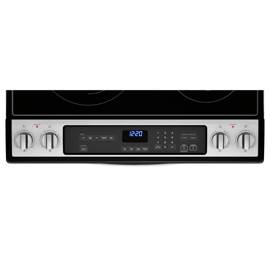 Whirlpool - 6.4 cu. ft Electric Range in Stainless - YWEE745H0LZ