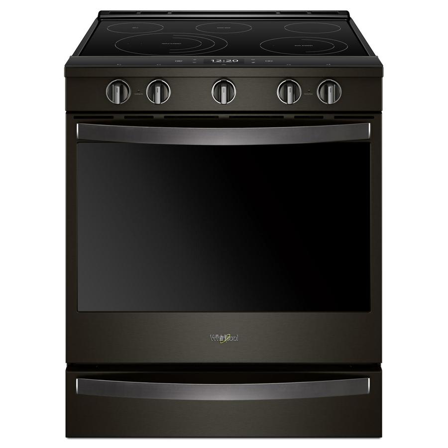 Whirlpool - 6.4 cu. ft Electric Range in Black Stainless - YWEE750H0HV
