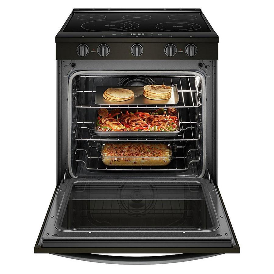 Whirlpool - 6.4 cu. ft Electric Range in Black Stainless - YWEE750H0HV