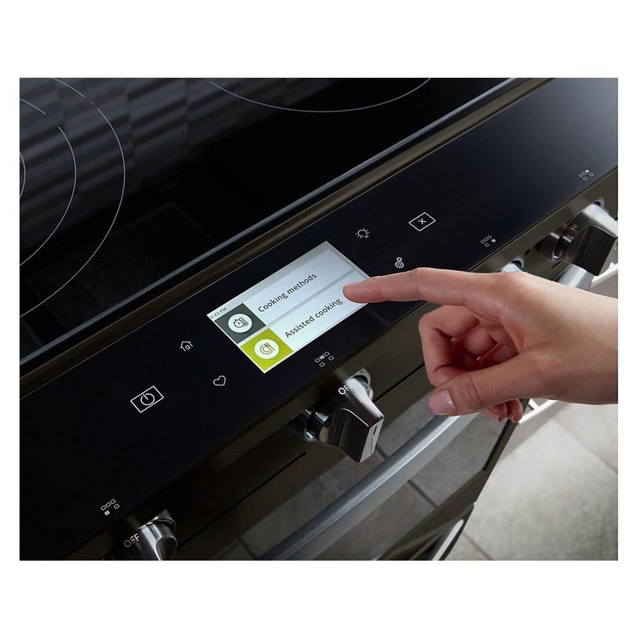 Whirlpool - 6.4 cu. ft Electric Range in Black Stainless - YWEE750H0HV