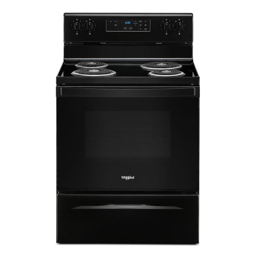 Whirlpool - 4.8 cu. ft Electric Range in Black - YWFC150M0JB
