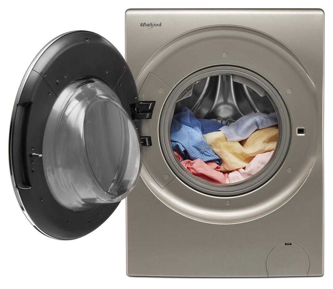 Whirlpool - 3.2 cu. Ft Front Load Washer/Dryer Combo in Cashmere - YWFC8090GX