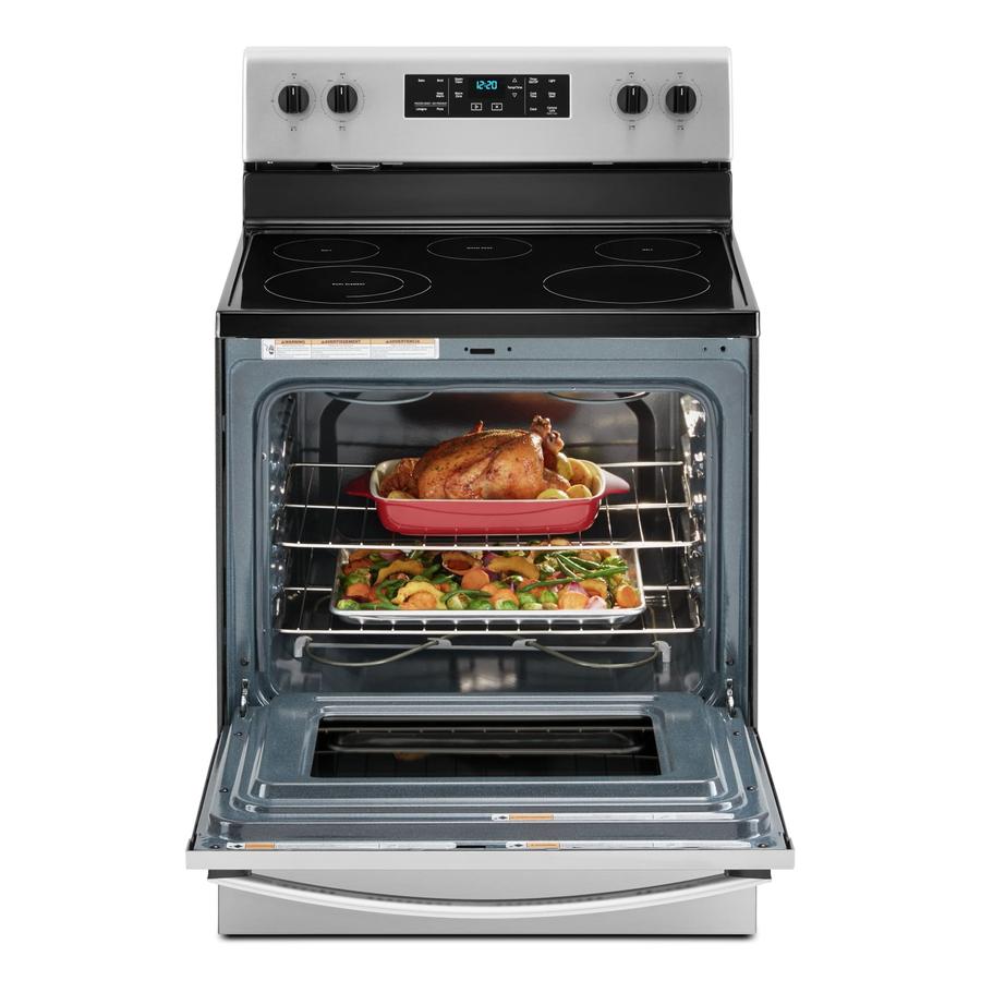 Whirlpool - 5.3 cu. ft Electric Range in Stainless - YWFE505W0JZ