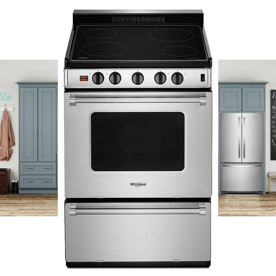 Whirlpool - cu. ft Electric Range in Stainless - YWFE50M4HS