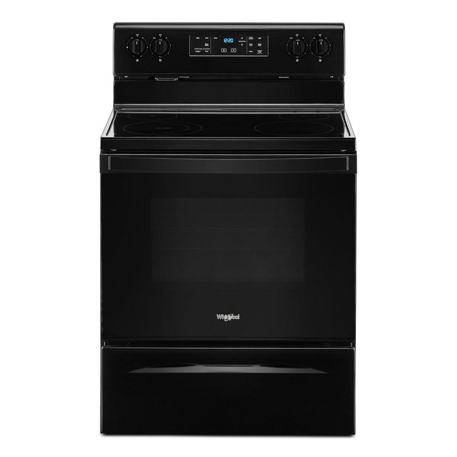 Whirlpoool - 5.3 cu. ft Electric Range in Black - YWFE515S0JB