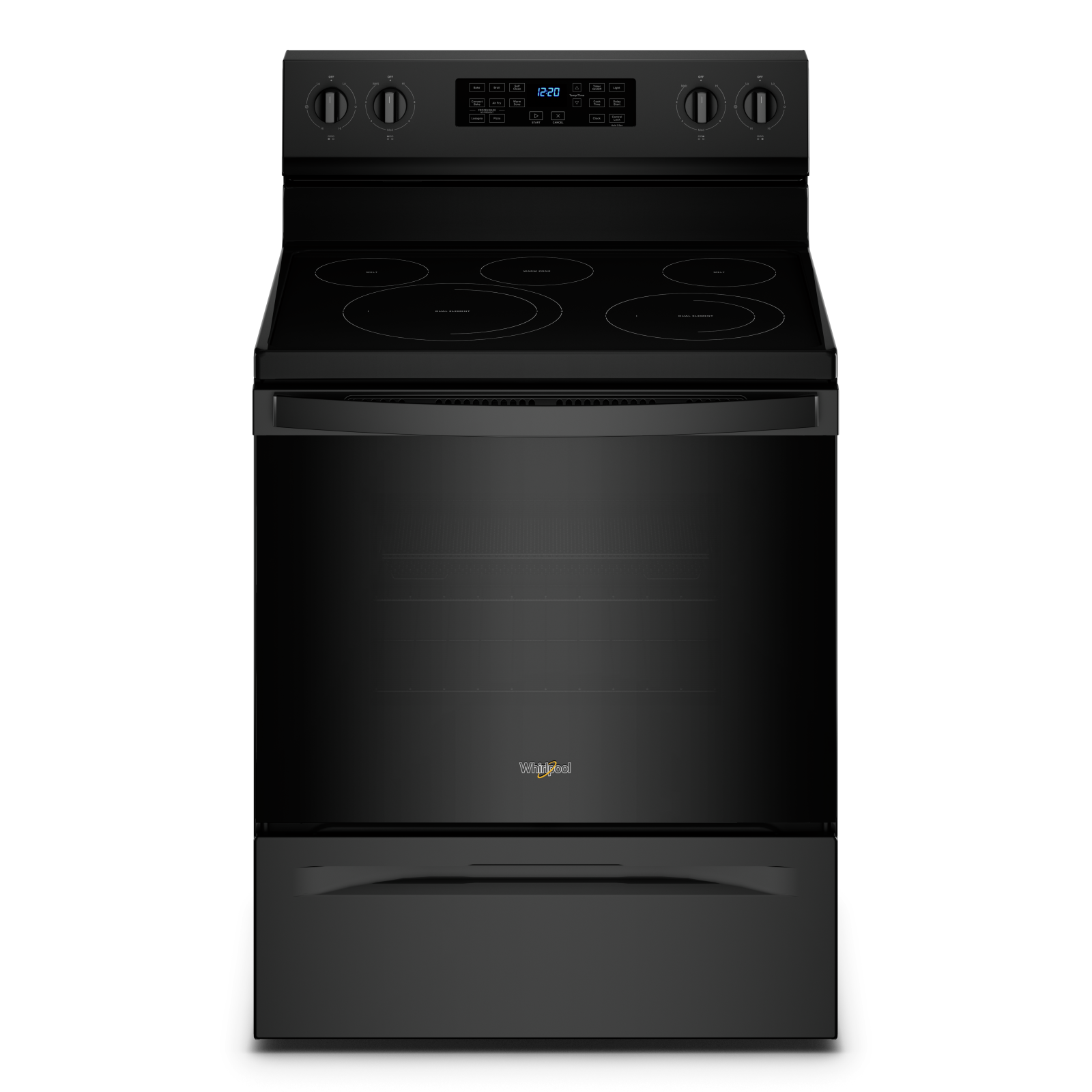 Whirlpool - 5.3 cu. ft Electric Range in Black - YWFE550S0LB