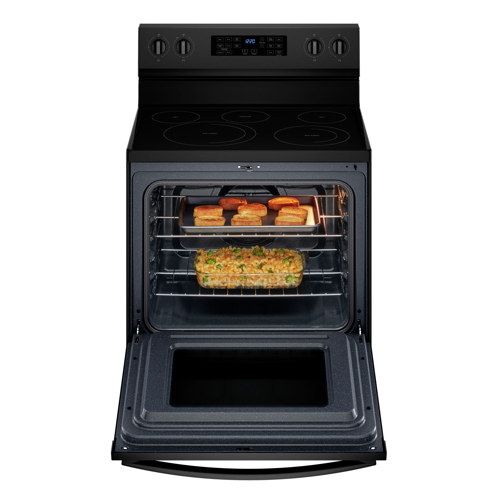 Whirlpool - 5.3 cu. ft Electric Range in Black - YWFE550S0LB