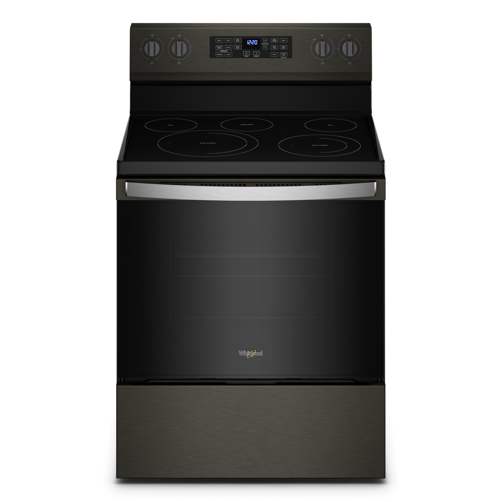Whirlpool - 5.3 cu. ft Electric Range in Black Stainless - YWFE550S0LV