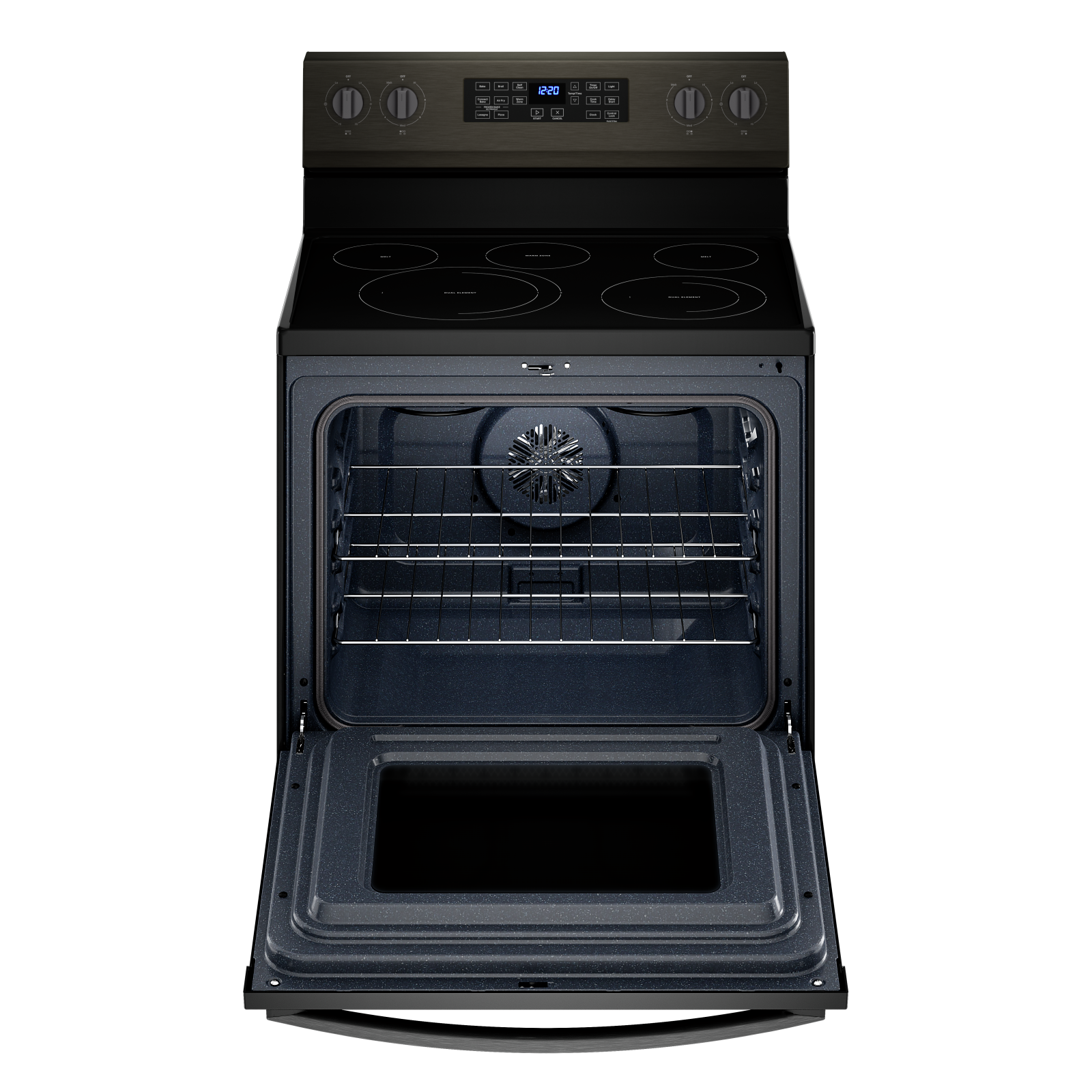 Whirlpool - 5.3 cu. ft Electric Range in Black Stainless - YWFE550S0LV