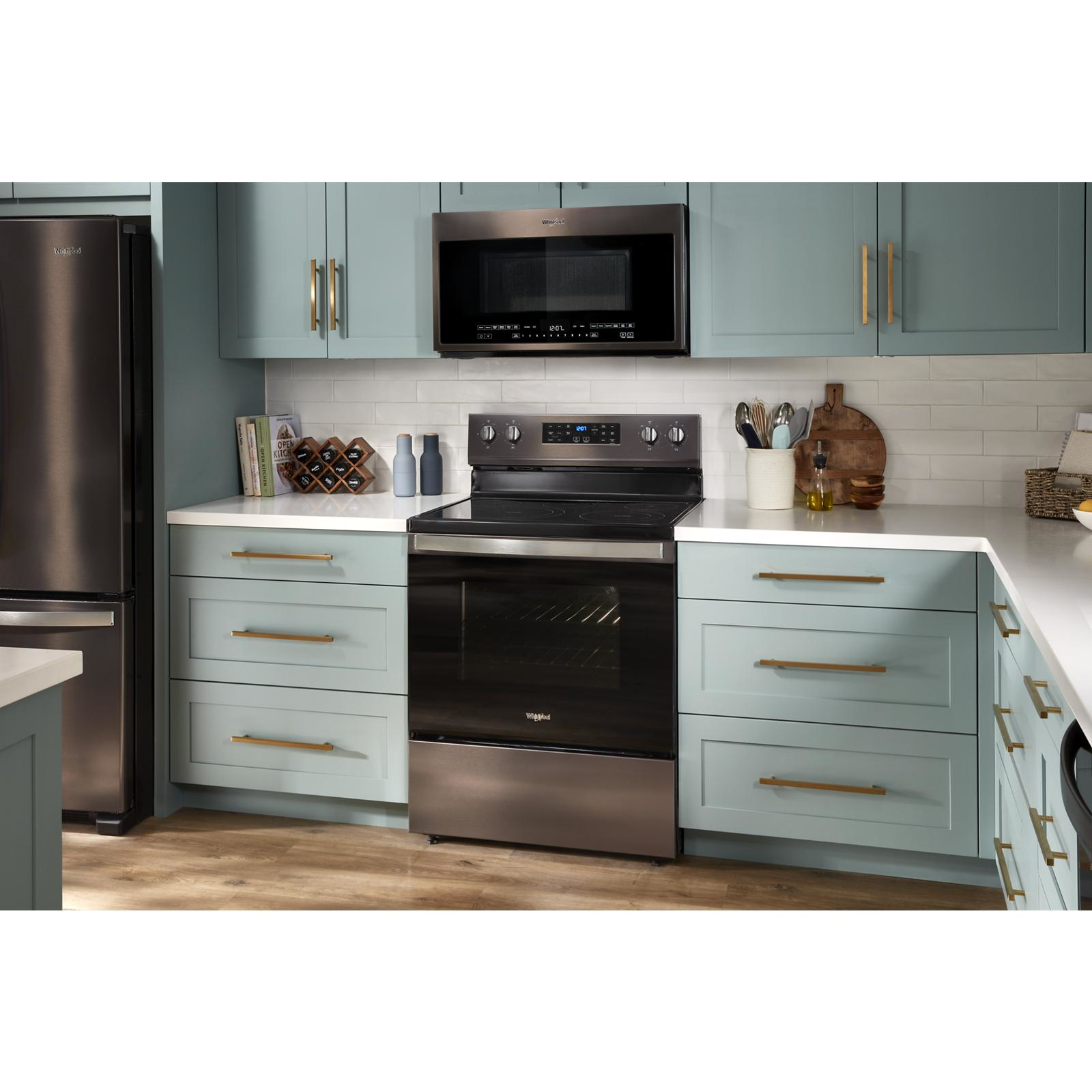 Whirlpool - 5.3 cu. ft Electric Range in Black Stainless - YWFE550S0LV