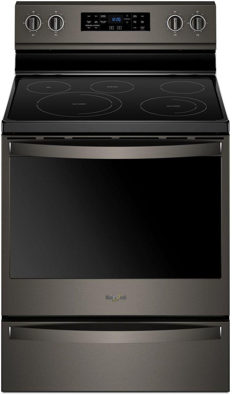 Whirlpool - 6.4 cu. ft Electric Range in Black Stainless - YWFE775H0HV