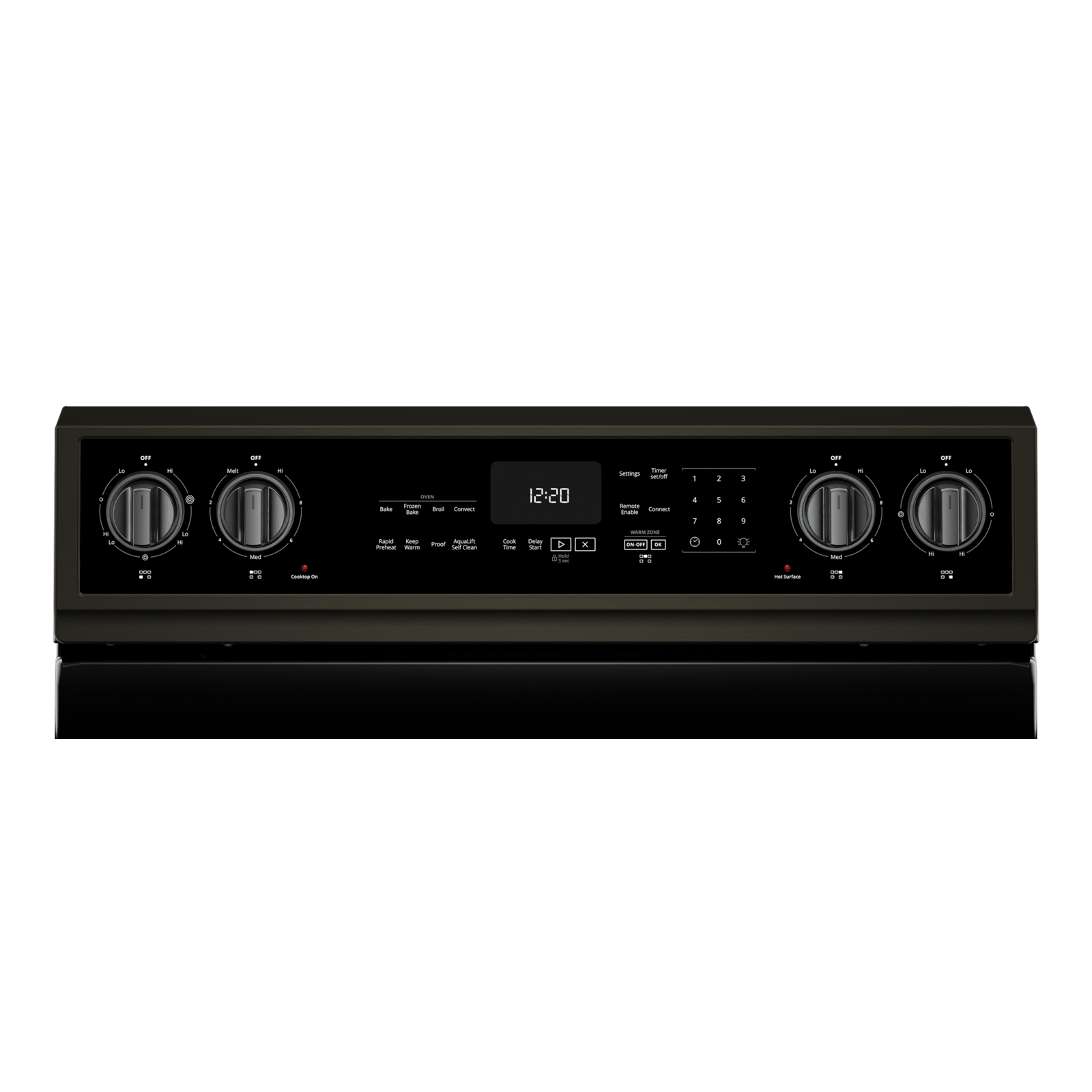 Whirlpool - 6.4 cu. ft Electric Range in Black Stainless - YWFE975H0HV