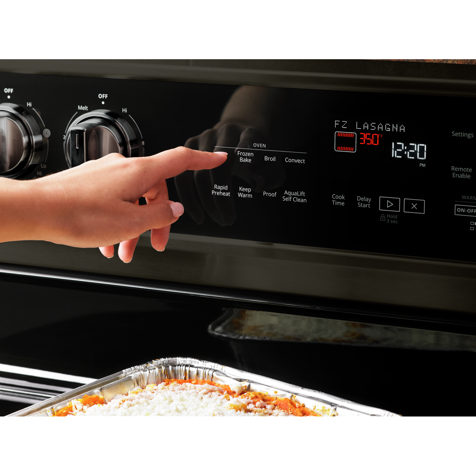 Whirlpool - 6.4 cu. ft Electric Range in Black Stainless - YWFE975H0HV