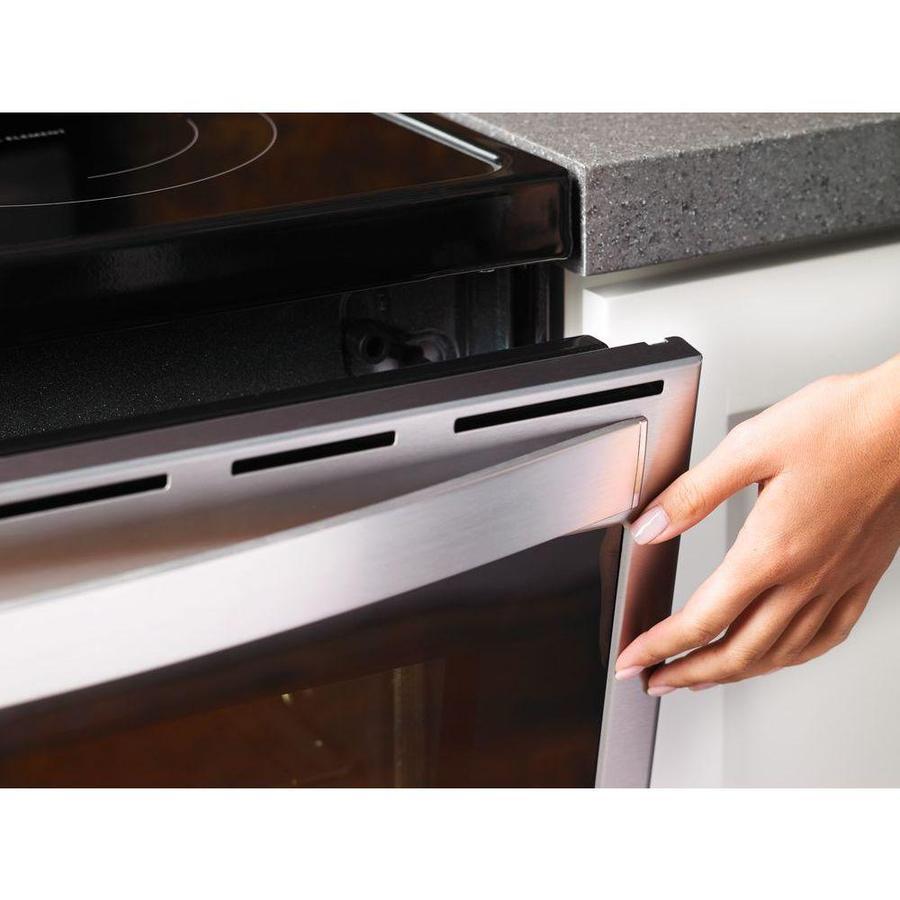 Whirlpool - 6.4 cu. ft Electric Range in Stainless - YWFE975H0HZ