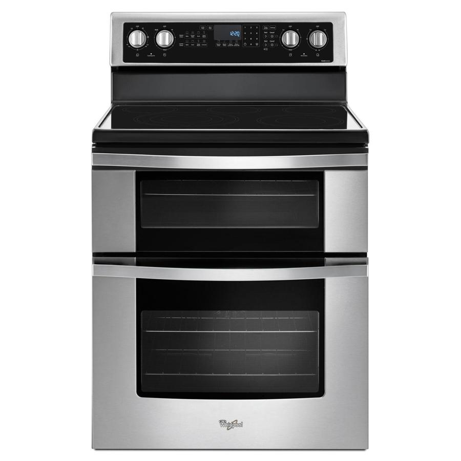 Whirlpool - 6.7 cu. ft Electric Range in Stainless - YWGE745C0FS