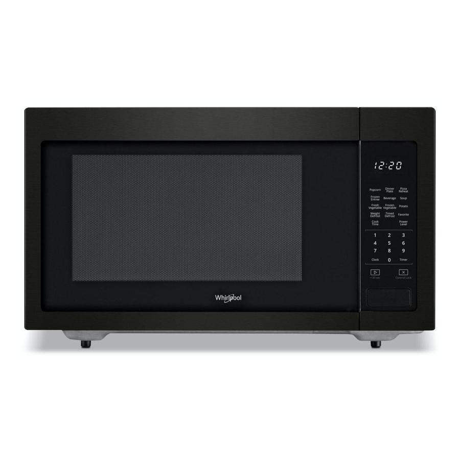 Whirlpool - 1.6 cu. Ft Counter top Microwave in Black Stainless - YWMC30516HV