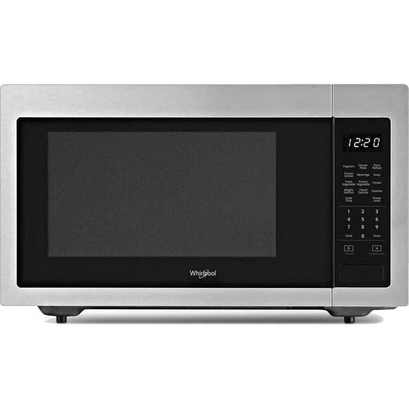 Whirlpool - 1.6 cu. Ft Counter top Microwave in Fingerprint Resistant Stainless Steel Finish - YWMC30516HZ