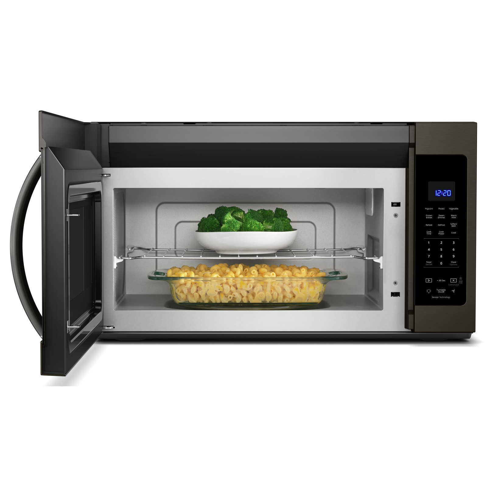 Whirlpool - 1.9 cu. Ft Over the range Microwave in Black Stainless - YWMH32519HV