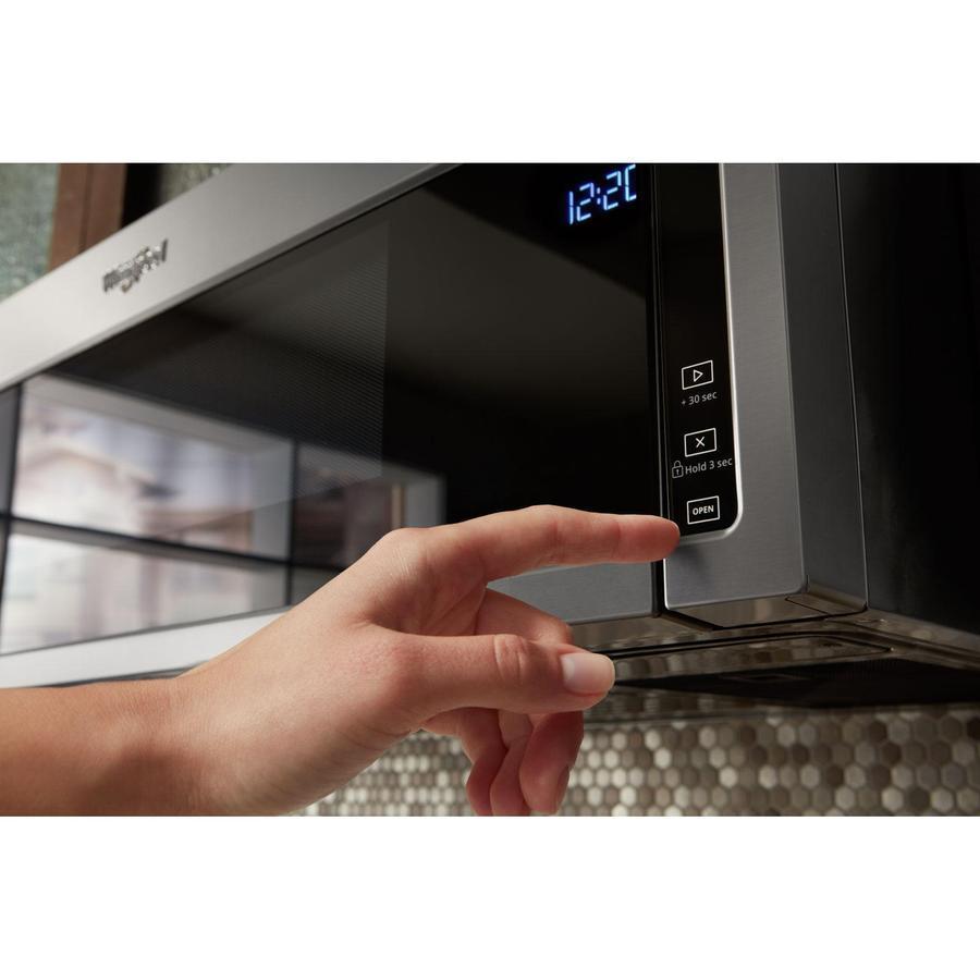 Whirlpool - 1.1 cu. Ft Over the range Microwave in Stainless - YWML75011HZ