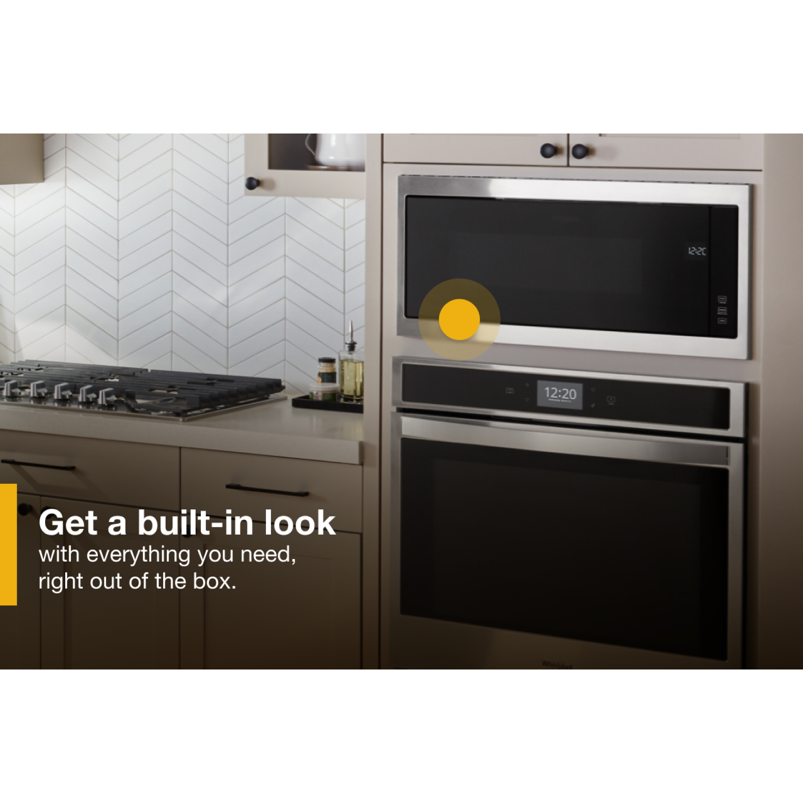 Whirlpool - 1.1 cu. Ft Built In Microwave in Stainless - YWMT50011KS