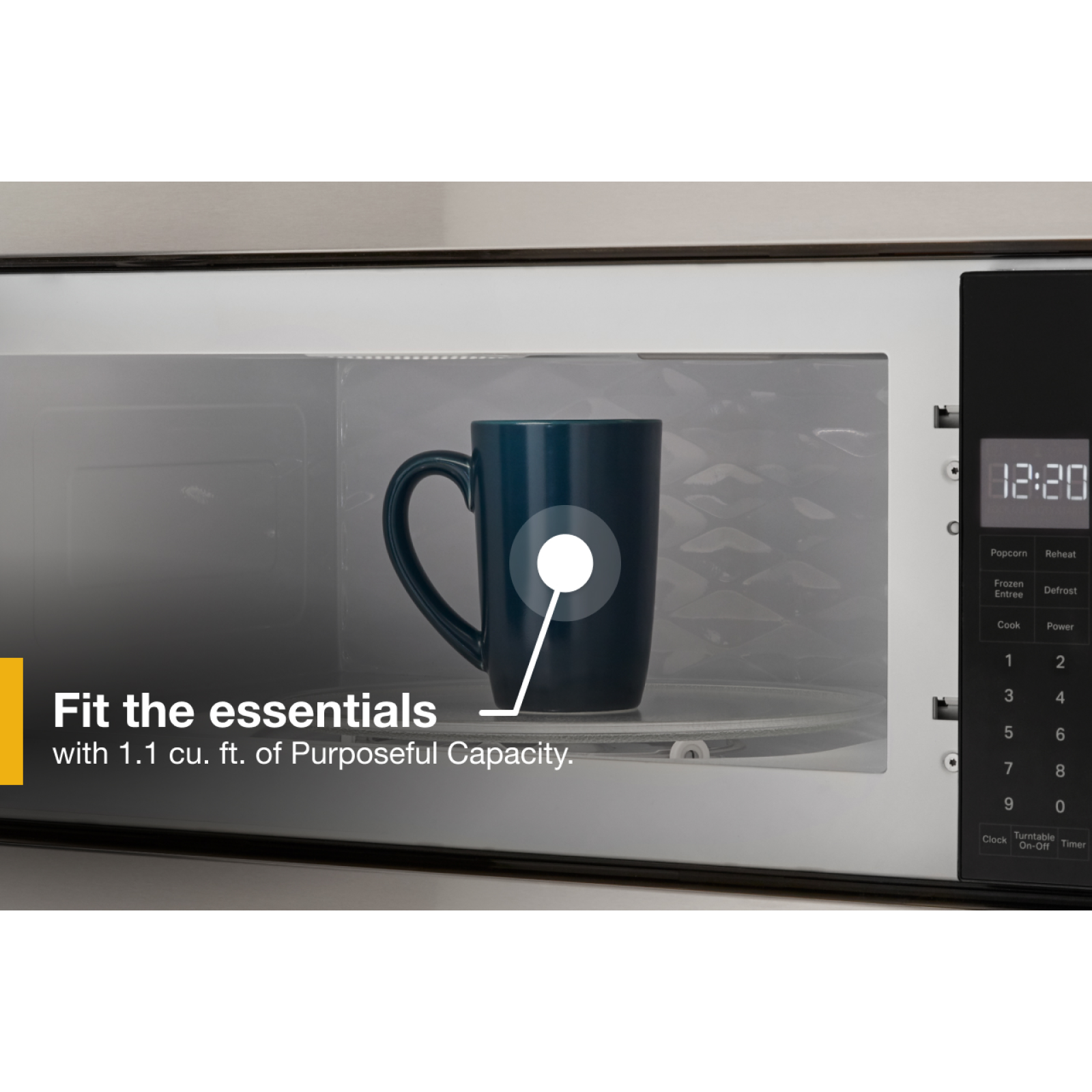 Whirlpool - 1.1 cu. Ft Built In Microwave in Stainless - YWMT50011KS