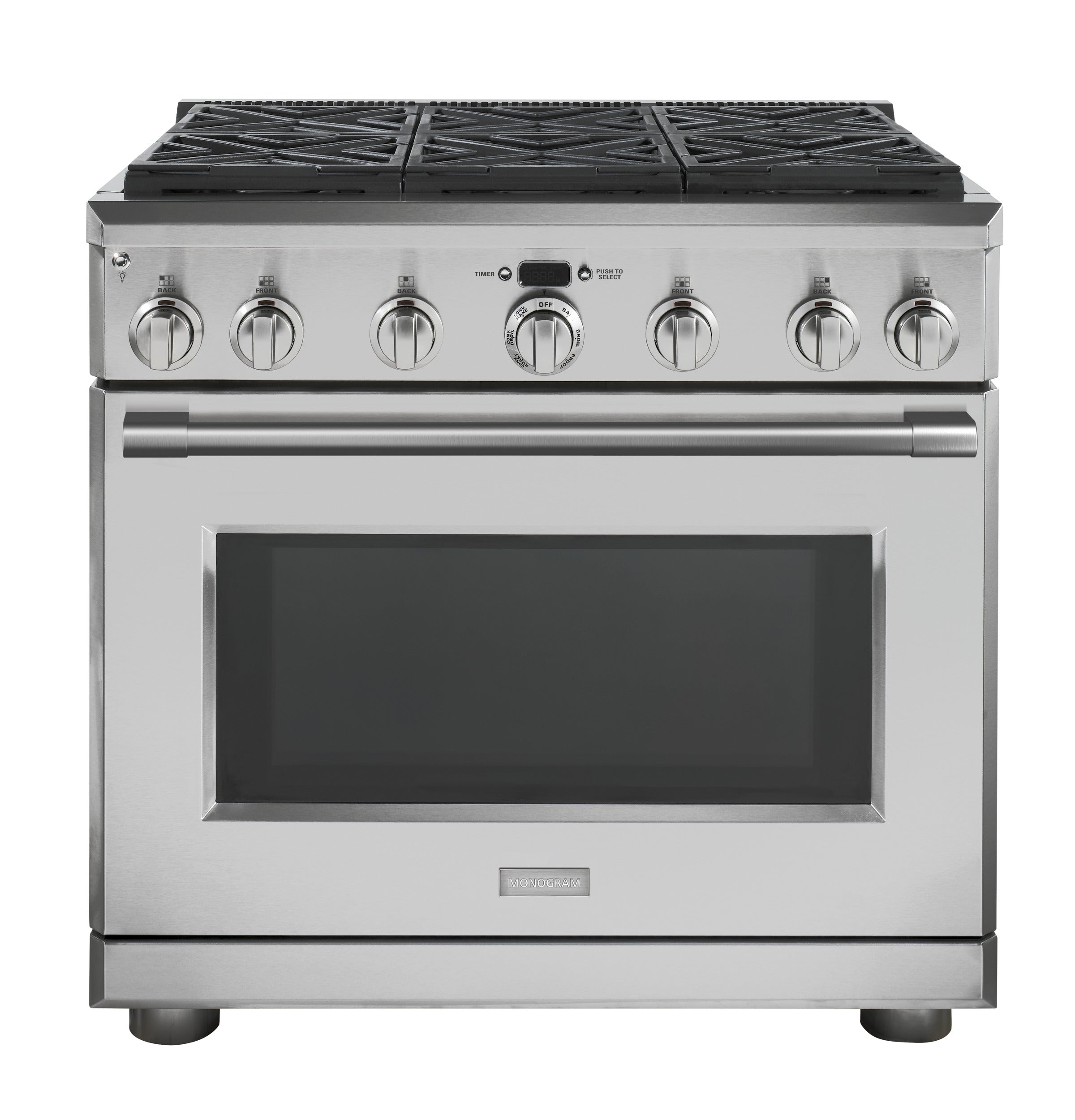 GE Monogram - 6.2 cu. ft Gas Range in Stainless - ZGP366NNSS