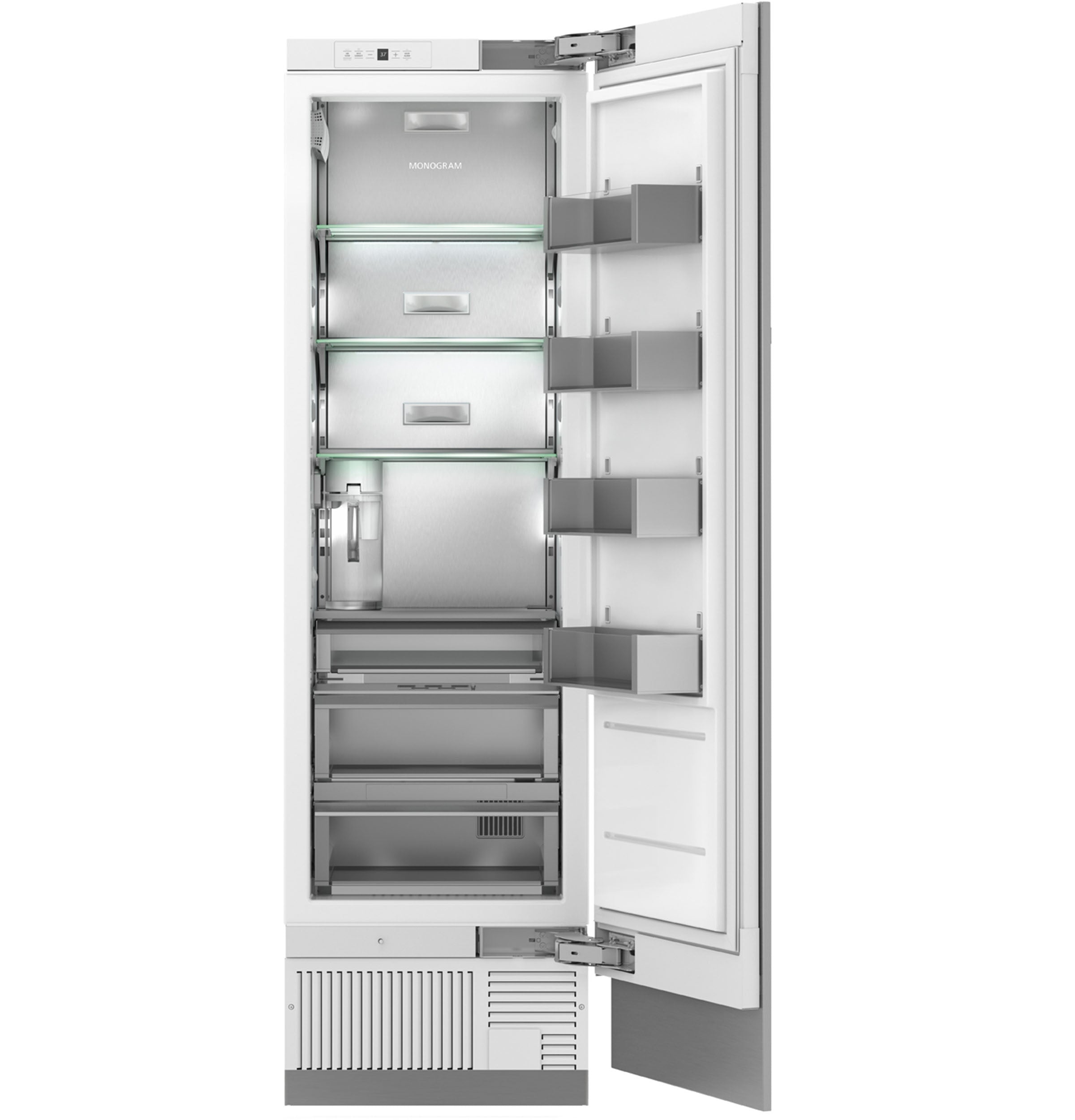 GE Monogram - 23.5 Inch 13.1 cu. ft Built In / Integrated All Fridge Refrigerator in Panel Ready - ZIR240NPKII
