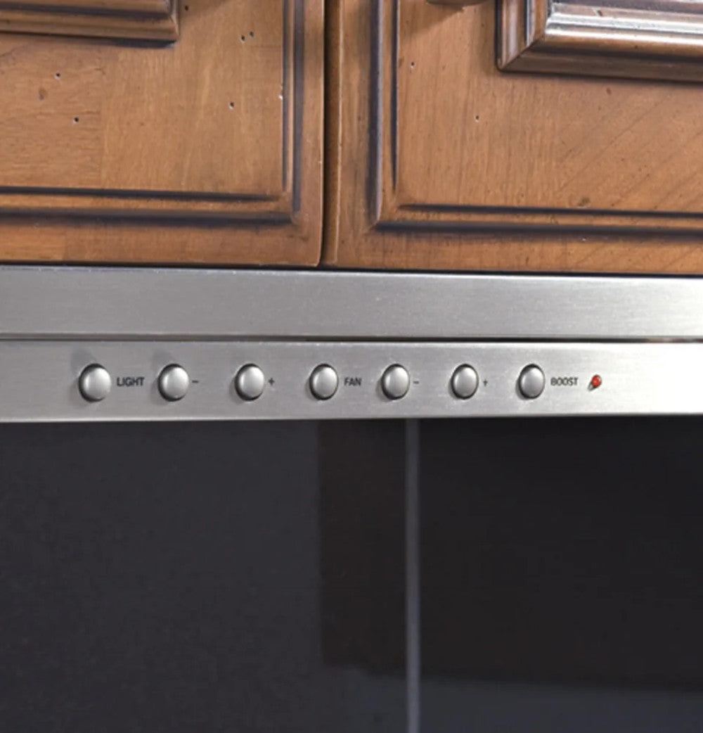 Monogram - 36 Inch 460 CFM Wall Mount and Chimney Range Vent in Stainless - ZV800SJSS