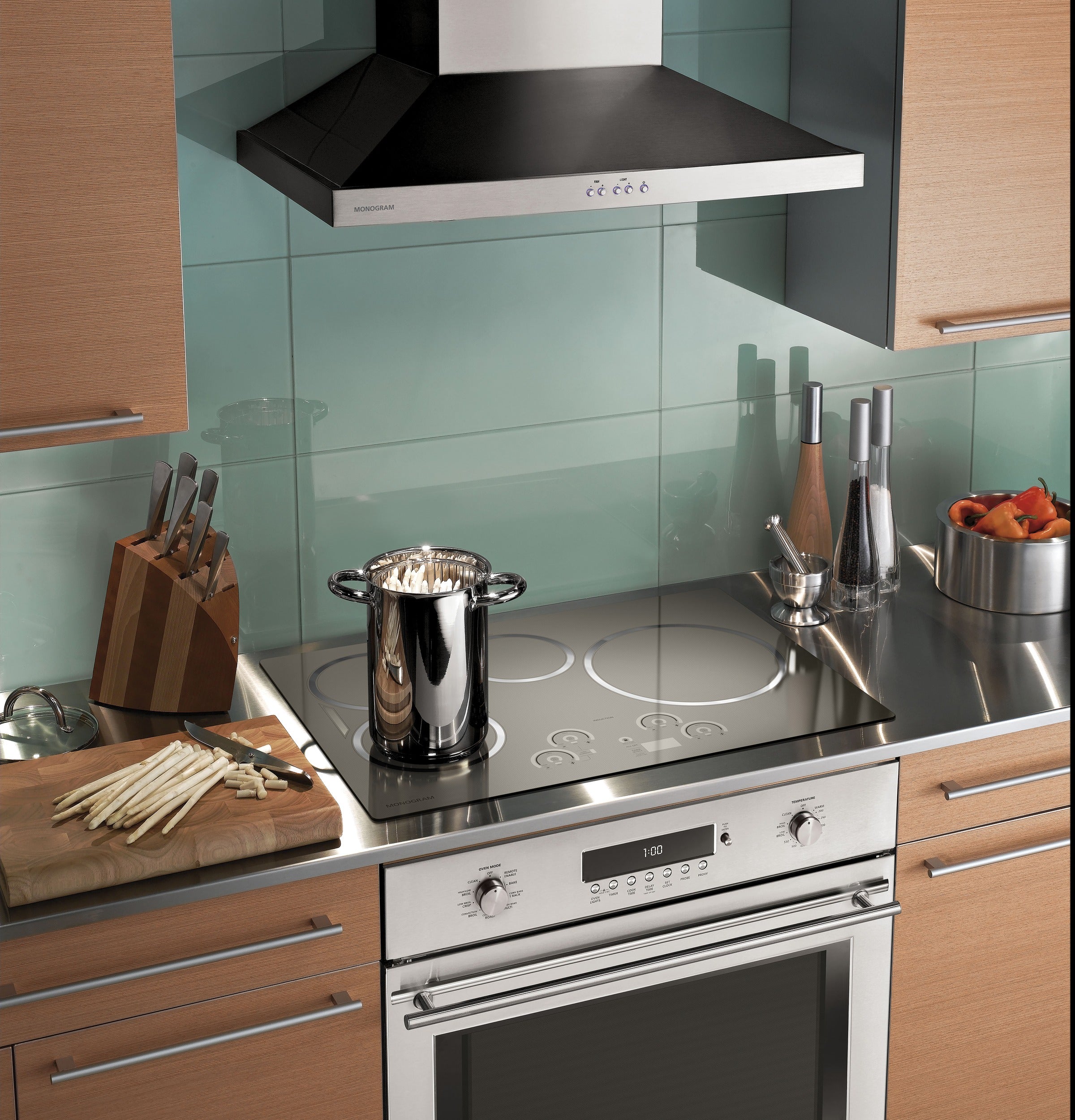 Monogram - 30 Inch 502 CFM Wall Mount and Chimney Range Vent in Stainless - ZV830SMSS