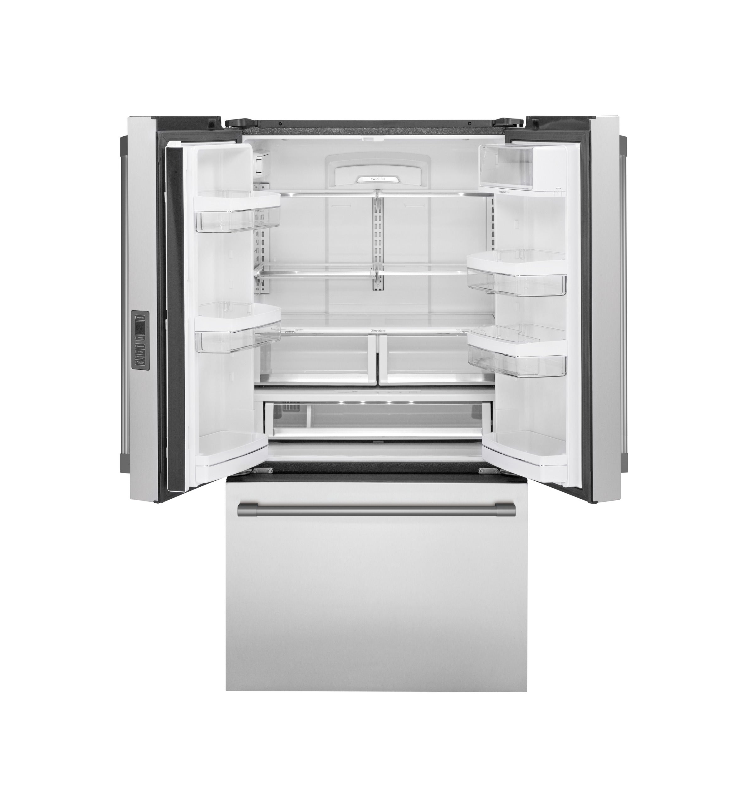 GE Monogram - 36 Inch 23.1 cu. ft French Door All Fridge Refrigerator in Stainless - ZWE23PSNSS