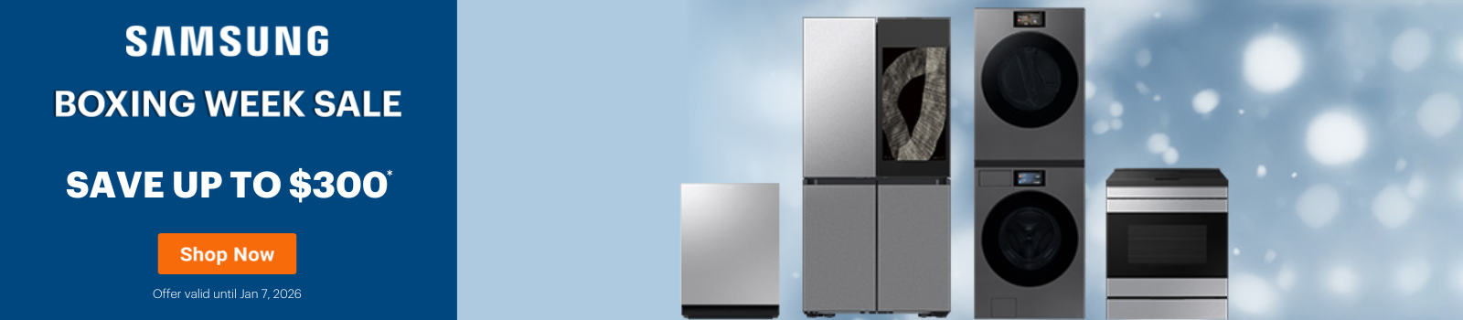 Samsung Boxing Week Sale Buy More Save More Dec 11, 2025- Jan 7, 2026