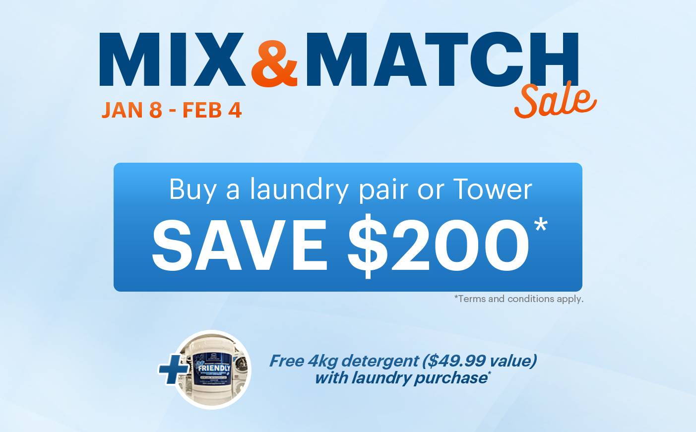 Fresh Start Laundry Event Jan 8 - Feb 4, 2026