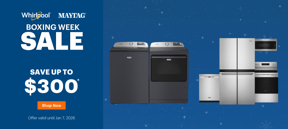 Whirlpool & Maytag Boxing Week Sale BMSM Dec 11, 2025 - Jan 7, 2026