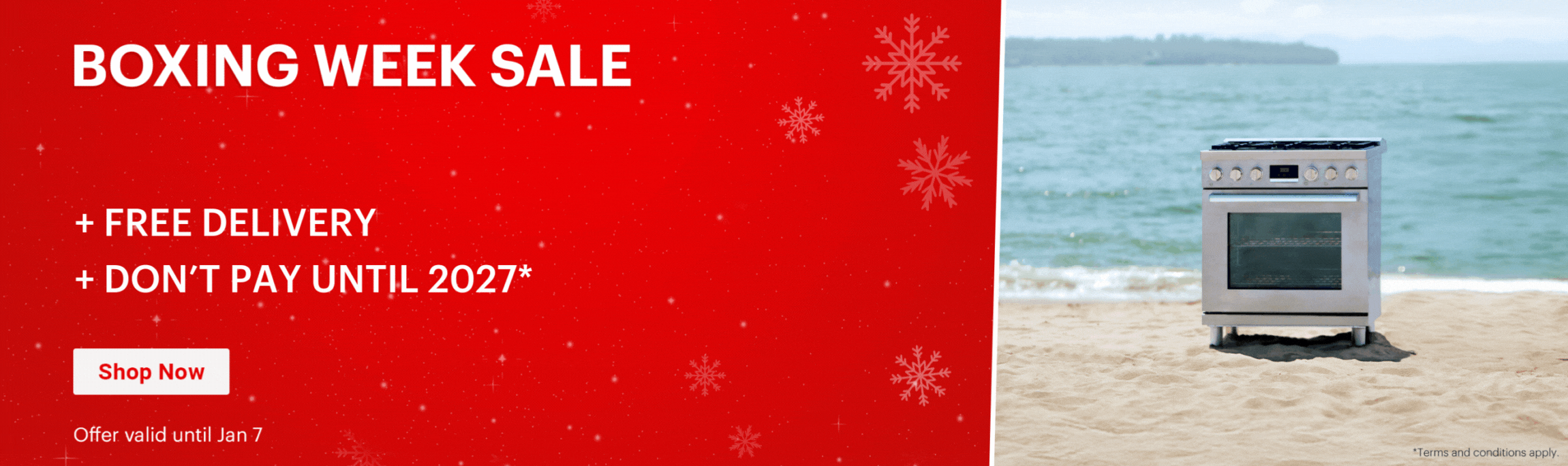 Boxing Week Sale Dec 15-Jan 7, 2026