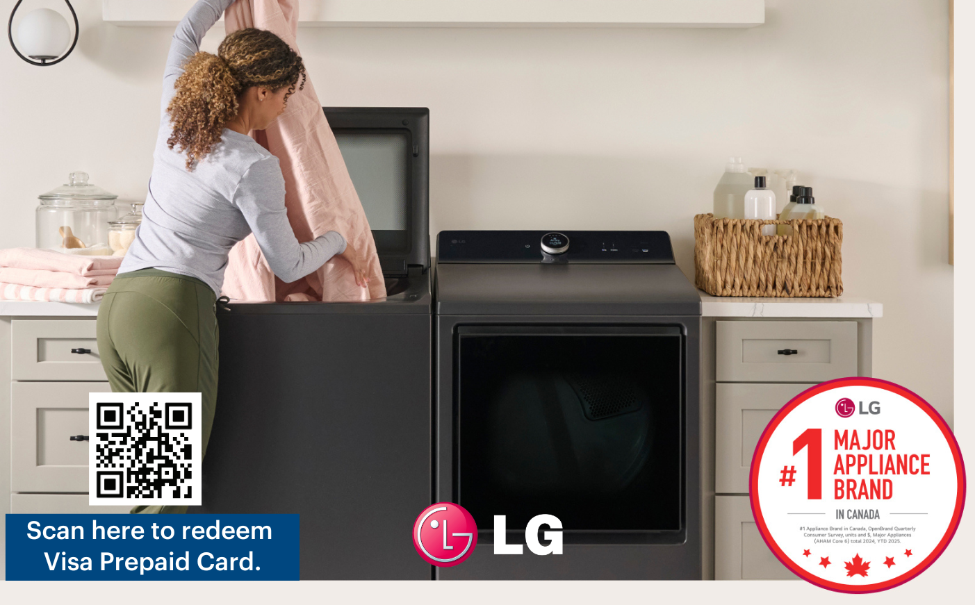 LG Visa Redemption Top Load, Top Rewards Oct 23- Nov 19, 2025