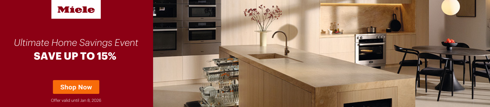 Miele Ultimate Home Savings Event Sept 19, 2025- Jan 8, 2026