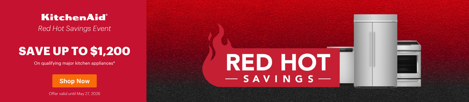 KitchenAid - Red Hot Savings Event April 2 - May 27, 2026